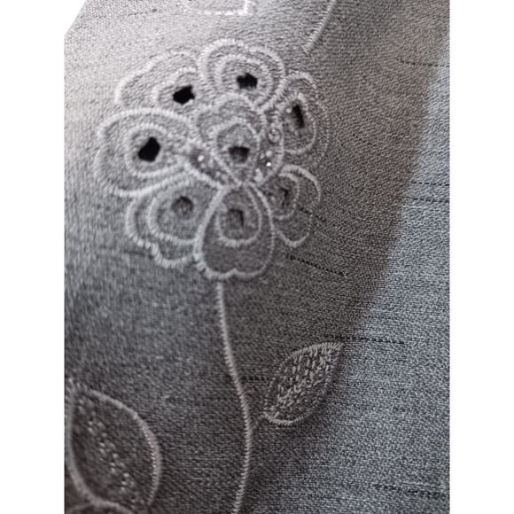 ALFRED DUNNER Embroidered Suit LG 12/14 Jacket Skirt Career Office Dressy Event - Picture 9 of 16